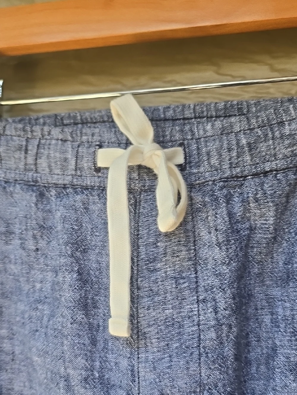 J.Crew Men's Casual Linen Blend Pants Blue Small